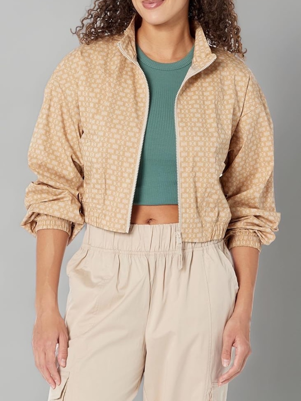Cropped Champion Windbreaker Jacket - Women